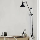 Axyaa White Black Long Rod Rocker Swing Arm Wall Lamp