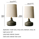 Axyaa Nordic Ceramic Table Lamp LED Desk Light for Home Bedside