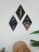 Axyaa Moon Phase Butterfly Wooden Wall Hanging Decor Boho Aesthetic Room Crafts