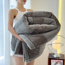 Axyaa Double Layer Fleece Blanket: Soft & Cozy Bedspread for Winter