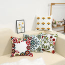 Embroidered Bohemian Pillow Cover by Axyaa - 45x45 Decorative Cushion Case