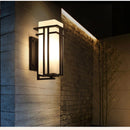 Axyaa Retro Glass Wall Lamp LED Outdoor Waterproof Chinese Corridor Aisle Courtyard Light