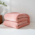 Axyaa Winter Grid Flannel Blanket | Thick Fleece Sofa Cover | Soft & Cozy Bedspread