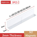 Axyaa Plastic Shelf Divider, Transparent, for Convenience Store & Supermarket Displays