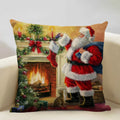 Axyaa Christmas Tree Santa Claus Cushion Cover 45x45cm