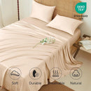 Axyaa Mulberry Silk Luxury Bed Sheet Set - 4/6pcs Bedroom Bedding King Queen Double Single