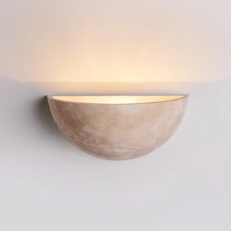 Axyaa Yellow Travertine LED Wall Lamp Nordic Modern Stair Home Lighting