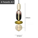 Axyaa Nordic Glass Chandelier: Stylish and Colorful Lighting for Home and Business
