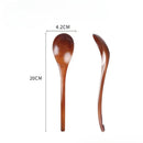 Axyaa Long Handle Wooden Ramen Spoon 3PCS Set