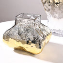 Axyaa Geometric Gradient Glass Flower Vase - Home Decor Accessory