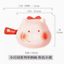 Axyaa Cute Baking Oven Bowl with Handle, Kids Salad Ceramic Tableware