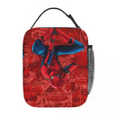 Axyaa Spider Man Lunch Bag - Insulated Portable Thermal Cooler for Work