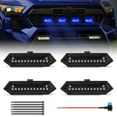 Axyaa Tacoma TRD Sport 2024-2025 Grille Lights LED Warning DRL in White Amber Blue Red