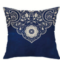 Axyaa Blue Floral Pattern Pillowcase - Home Decor Accent