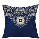 Axyaa Blue Floral Pattern Pillowcase - Home Decor Accent