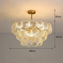 Axyaa Crystal Chandelier: French-style Light Luxury for Modern Living Room, Dining Room & Hall