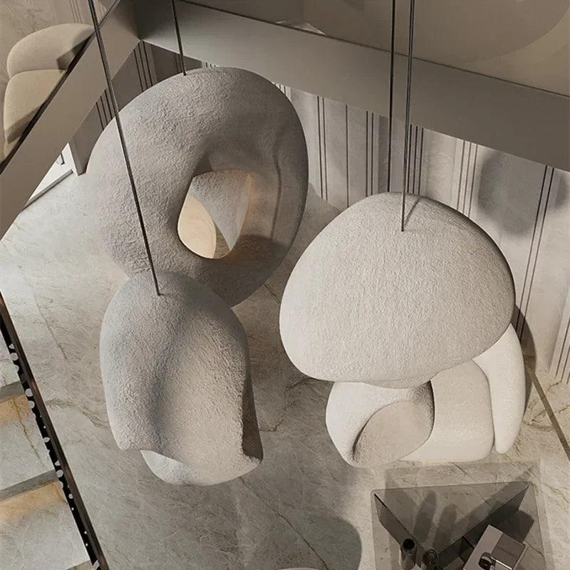 Axyaa Nordic Pendant Lights for Irregular Living Room Chandelier