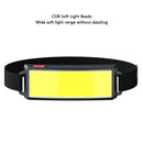 Axya High Lumens COB LED Headlamp with Wide Beam and USB Rechargeable Feature