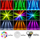Axyaa 180W Moving Head Light Beam Rainbow Effect Stage Lighting for Parties, Weddings, and Events