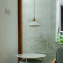 Axyaa White Ceramic LED Pendant Lights: Minimalist Loft Illumination