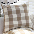 Axyaa Cotton Cushion Cover - Home Decor Big Plaid/Samll Plaid for Sofa Bed 45x45cm