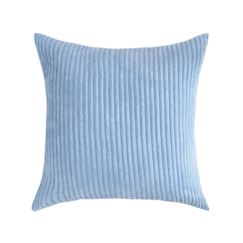 Axyaa Soft Corduroy Cushion Cover Striped Throw Pillow Case for Home Decor
