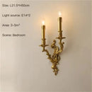 Axyaa Copper Wall Lamps: Retro Luxury Lighting for Home Decor, Living Room, Bedroom, Corridor