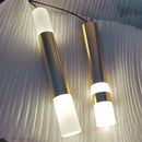 Axyaa Brass LED Chandeliers: Modern Decor Pendant Lights for Bedroom, Dining Room, and Kitchen