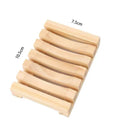 Bamboo Soap Holder by Axyaa: Bathroom Storage Rack & Drain Tray Organizer