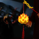 Axyaa Lotus Lantern Hand Held Glowing Light - Festive Chinese Decoration