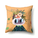 Axyaa Geometric Cat Dog Print Polyester Pillow Cover 45x45cm