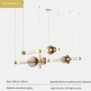 Axyaa Modern Italian Design LED Glass Tube Chandelier: Stylish Lighting for Bedroom or Living Room