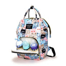 Axyaa Cartoon Printed Mummy Diaper Bag Backpack with Bottle Insulation Storage