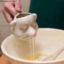 Axya Ceramic Egg Separator: Snot Man Filter, Kitchen Tool, Yolk Filter, Decoration