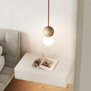 Axyaa Nordic Stone Travertine LED Pendant Lights For Bedside Chandelier Kitchen Island Bedroom