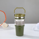 Axyaa Stainless Steel Insulated Bottle with Handle Large Capacity Double Wall Thermos