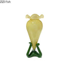 Axyaa Floral Design Glass Vase Hydroponics Plant Pot for Table Decoration