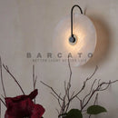 Axyaa Modern Marble Wall Sconces LED Surface Mount Black Lighting