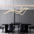 Axyaa Modern Living Room Chandeliers: LED Ceiling Lamp Hanging Lights