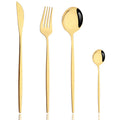 Axyaa Pink Silver Stainless Steel Cutlery Set