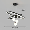 Axyaa LED Staircase Chandeliers for Modern Living Room Decor
