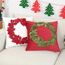 Axyaa Christmas Festival Flower Round Pillowcase for Cozy Home Decor