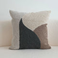 Axyaa Tufted Block Cushion Cover - Beige Black Brown Grey Modern Home Decor