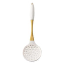 Axyaa White Gold Silicone Kitchen Utensils Set - Heat-resistant Cooking Tools