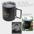 Axyaa 320ml Stainless Steel Double Layer Water Cup for Home, Outdoor, Camping