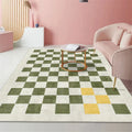 Axyaa Soft Crystal Fleece Area Rug | Elegant Anti-Slip Living Room Carpet