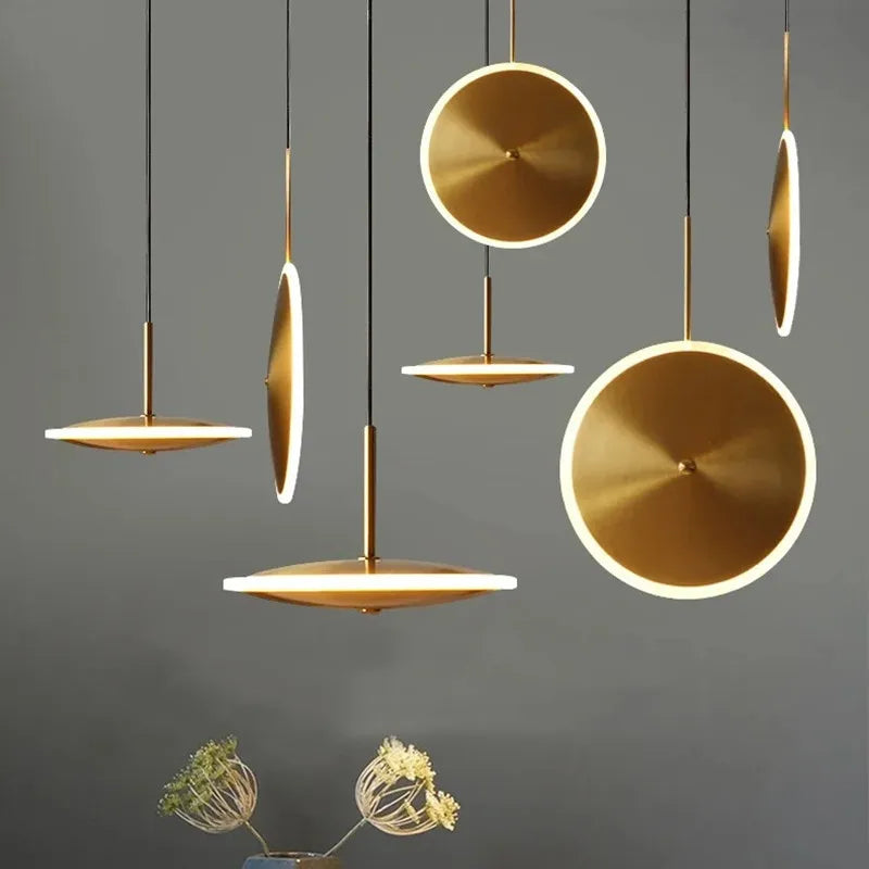 Axyaa Saucer Design Ceiling Chandelier Indoor Light Fixture for Living Room Bedroom Kitchen