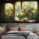 Axyaa Bohemian Retro Floral Wall Hanging Room Art Decoration for Home
