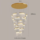 Axyaa Elegant Staircase Chandelier Indoor  Lighting Fixture Home Ceiling Lights
