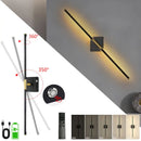 Axyaa Rotatable LED Wall Sconce with Remote Control & Dimmable Touch Switch